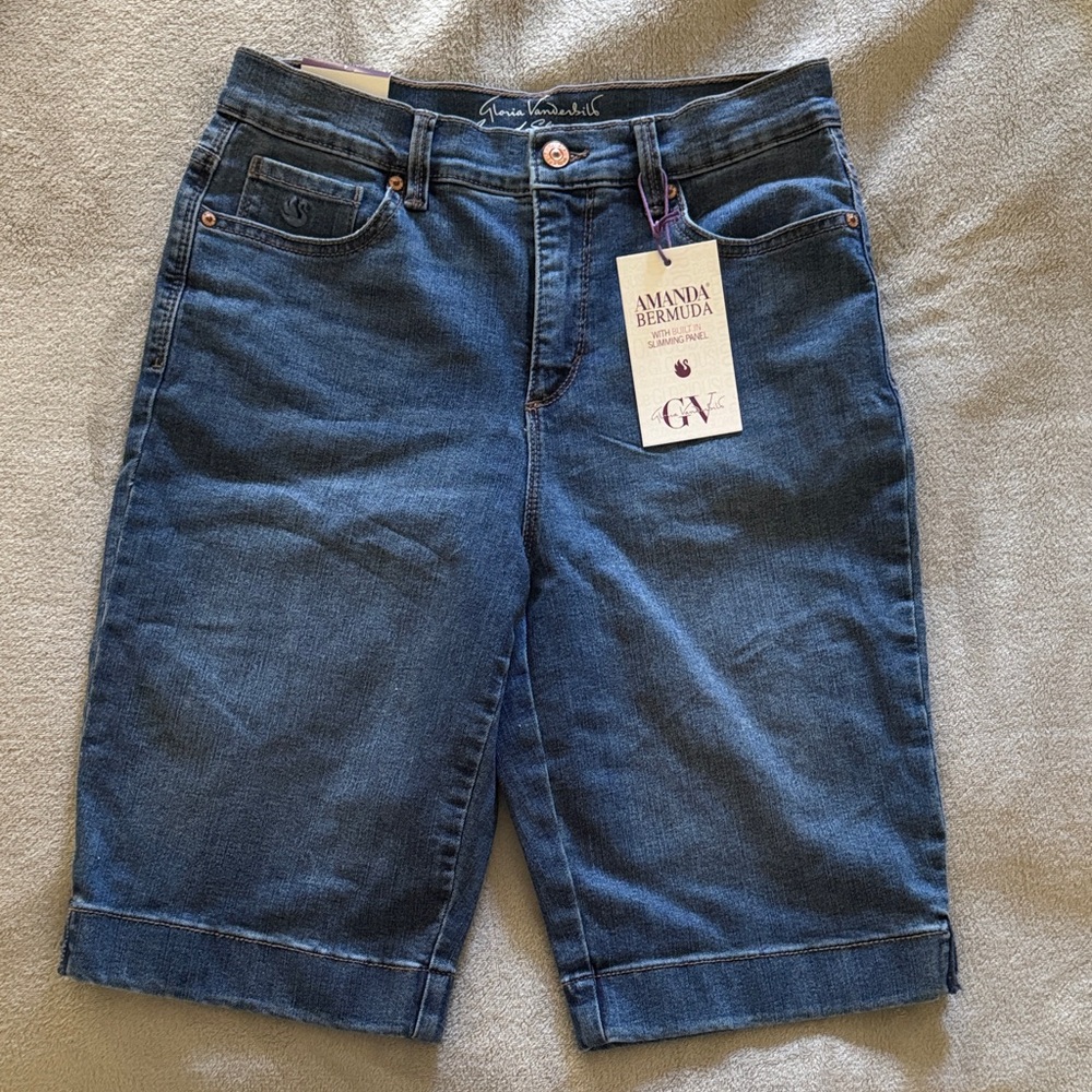 Gloria Vanderbilt Women's Denim Bermuda Shorts